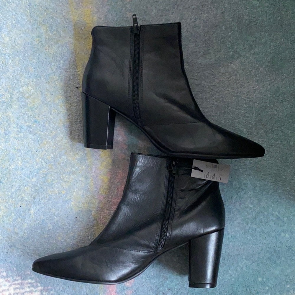 Vagabond Leather Heeled Booties sz10